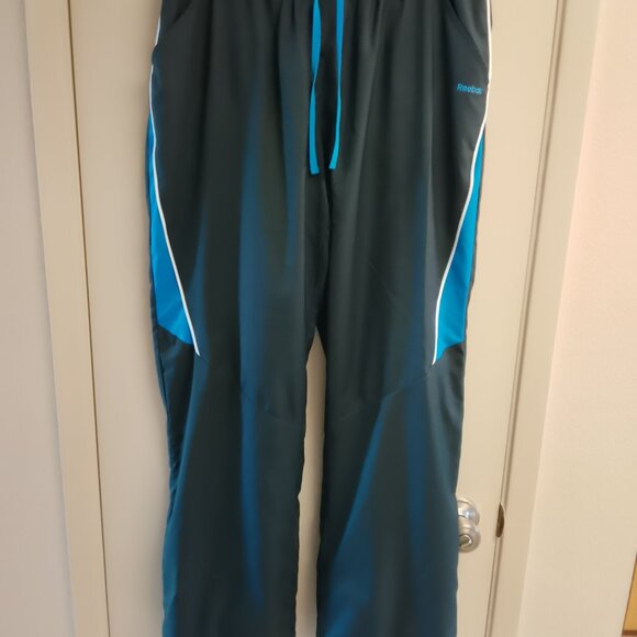 Women's Vintage 90's Reebok Wind Tracksuit Black & Blue Size Medium - Picture 8 of 14